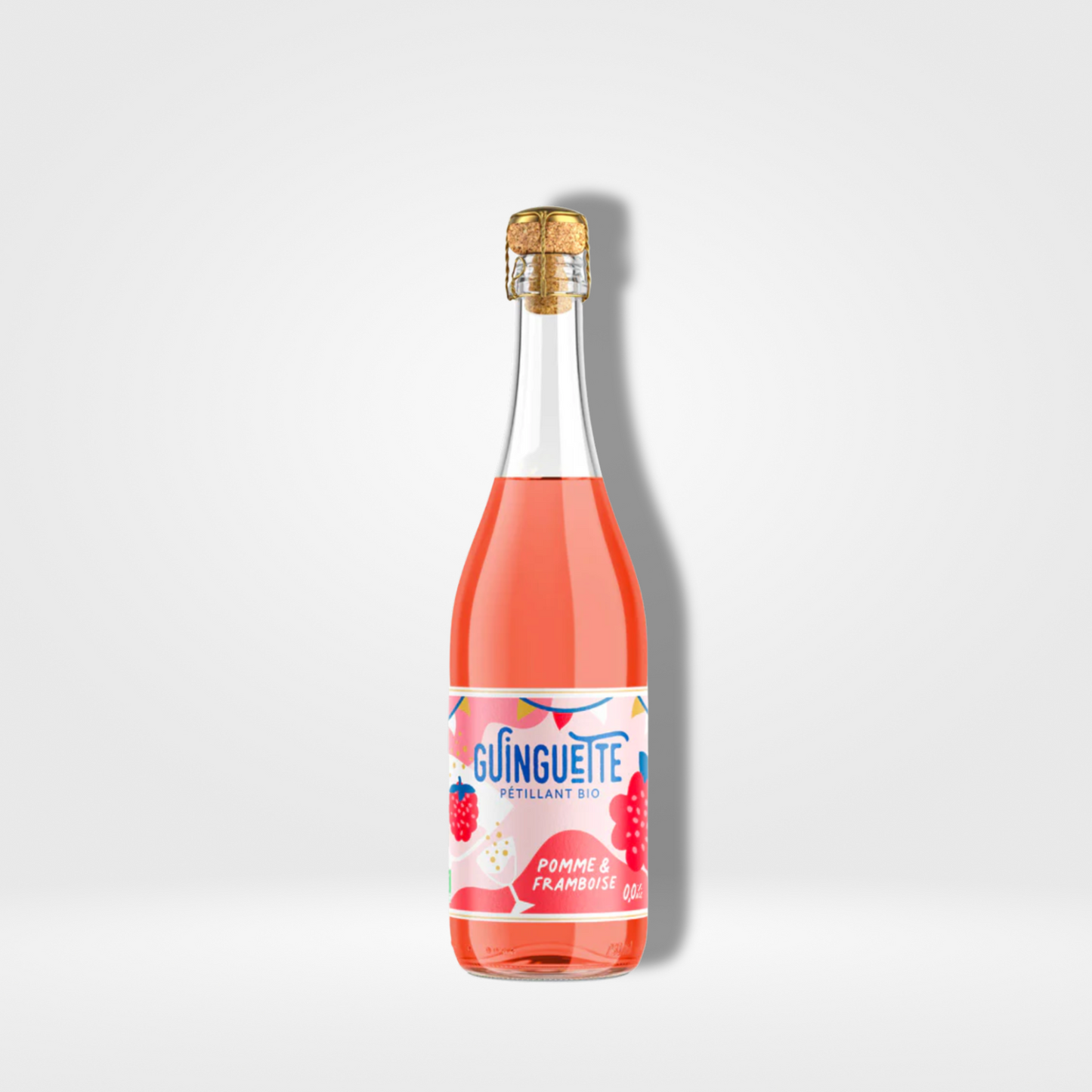 Guinguette by Le Coq Toqué ! Pétillant Pomme Framboise Bio verre