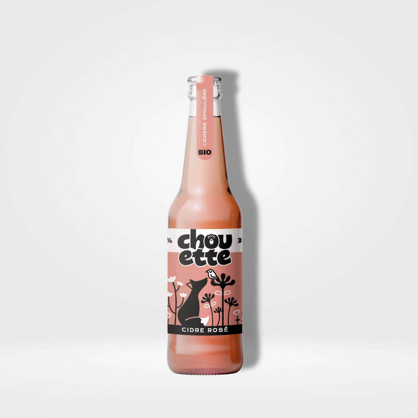 Le Coq Toqué La Chouette Cidre Rosé Bio verre - 12 x 33cl