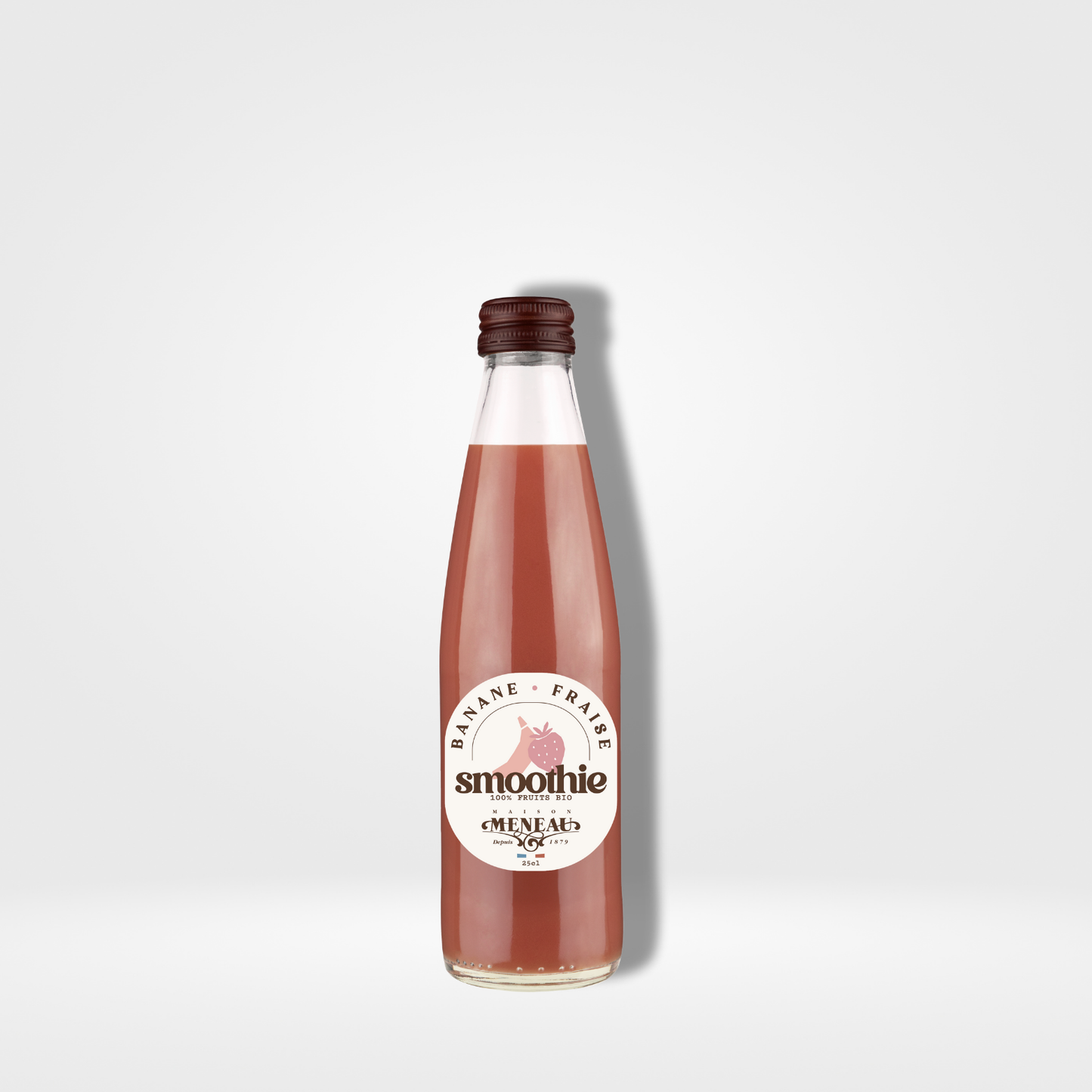 Meneau Smoothie Banane Fraise verre - 12 x 25cl