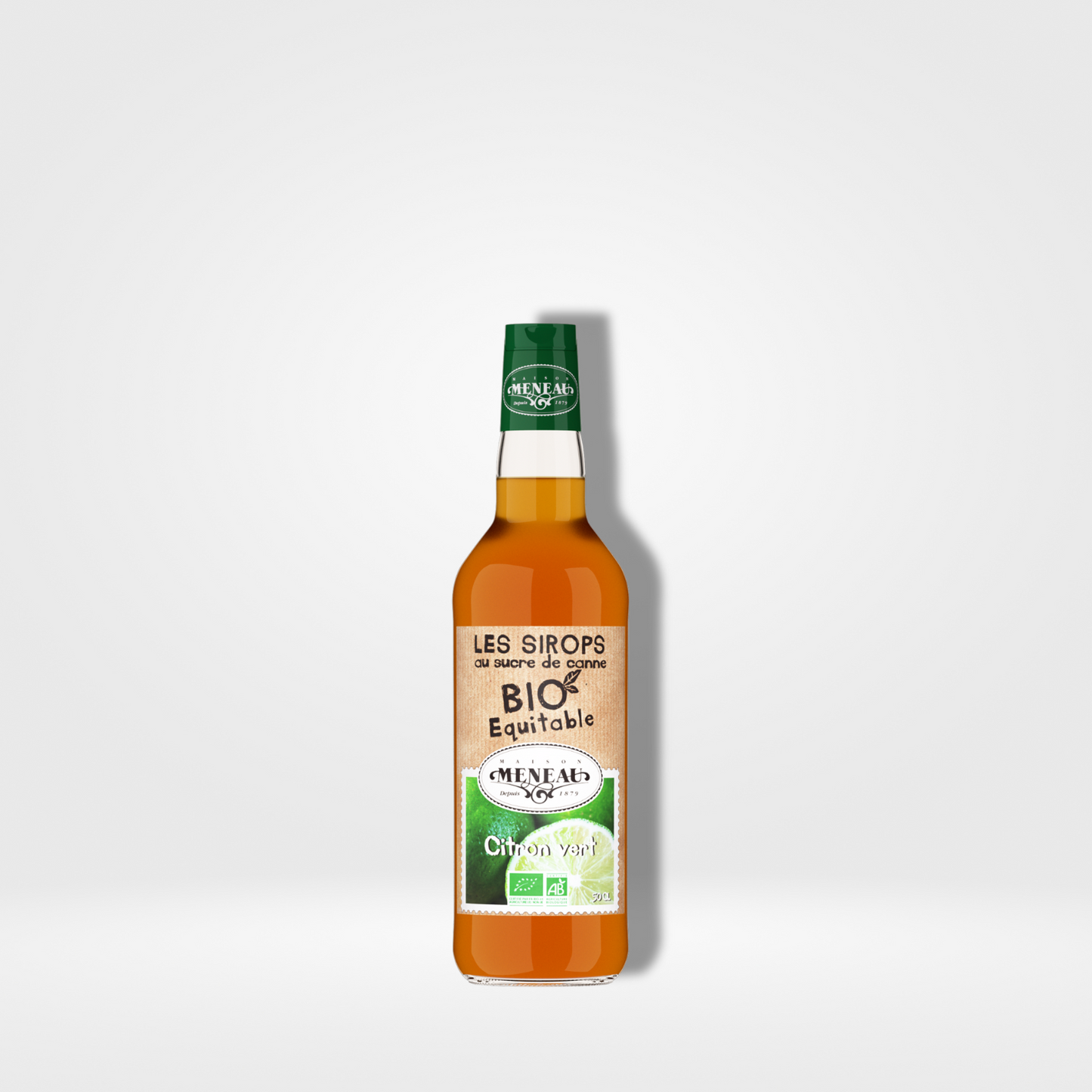 Meneau Sirop Citron Vert Bio verre - 1 x 50cl