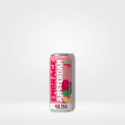 Embrace Amsterdam Framboise Pêche cans - 12 x 33cl