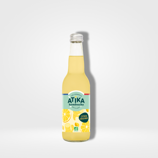 Atika Kombucha Bio Citron Gingembre - 12 x 33cl