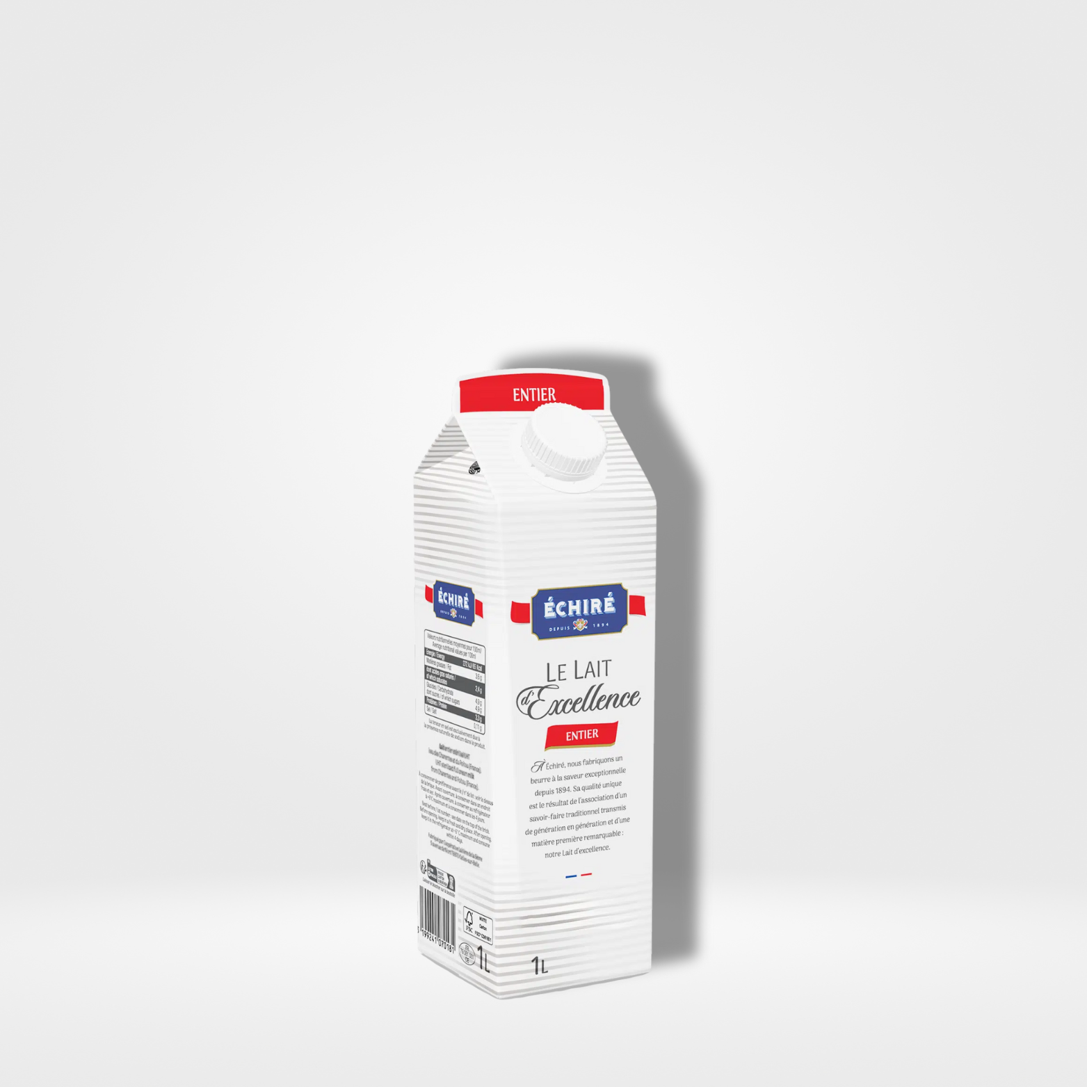 Échiré Lait entier UHT - Le Lait d'Excellence - 6 x 1L