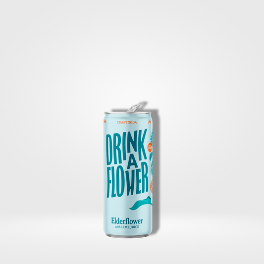 Drink A Flower Fleur de sureau & Citron vert Bio cans - 12 x 25cl