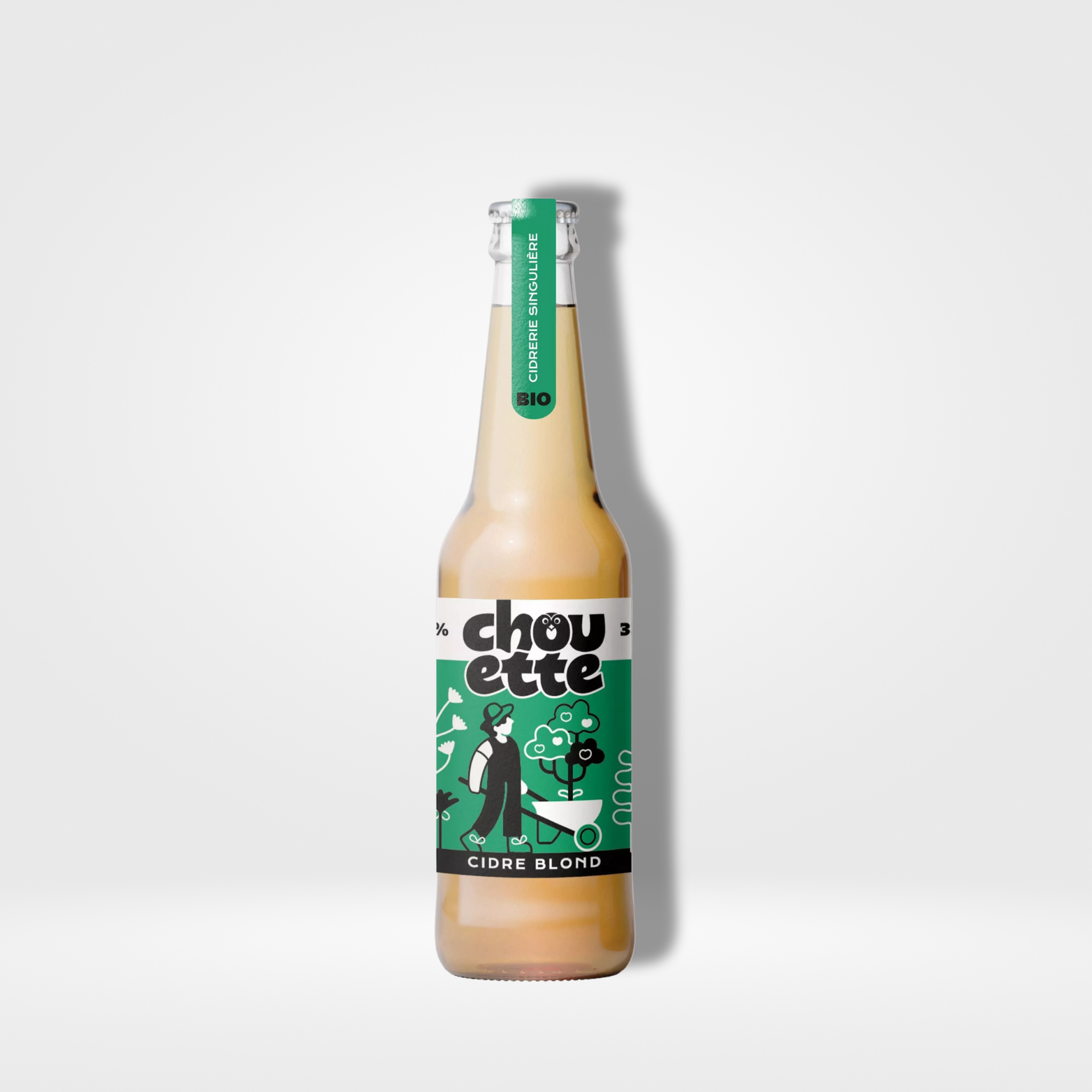 Le Coq Toqué La Chouette Cidre Blond Bio verre - 12 x 33cl