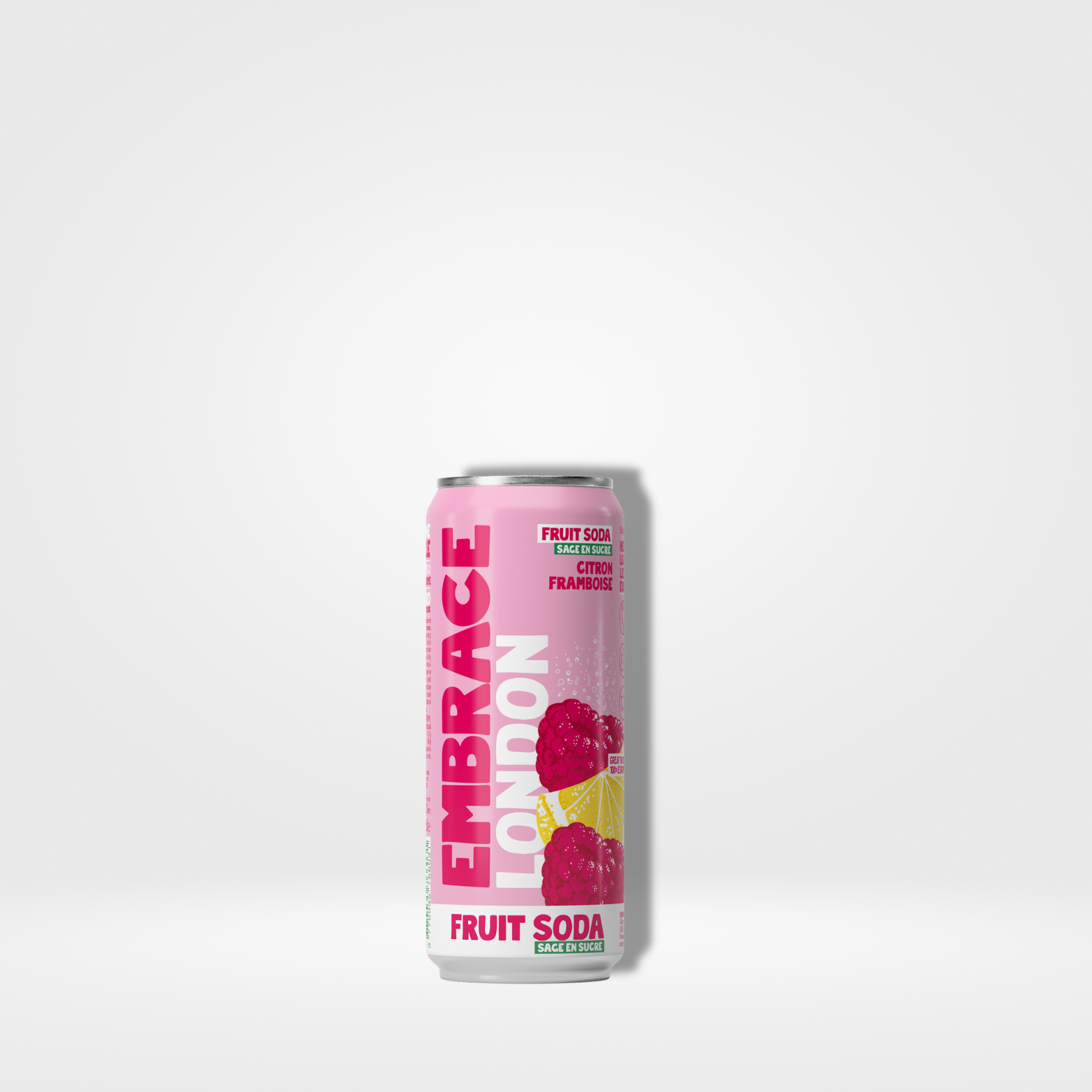 Embrace London Citron Framboise cans - 12 x 33cl