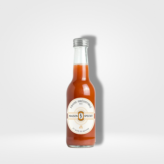 Maison SPECHT Fraise Irrésistible et note de menthe Bio verre - 12 x 25cl