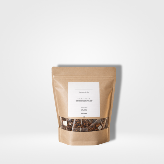 Alter Thēa Rooibos Marchand de sable Amandes grillées, sarrasin, pomme, cannelle sachet - 100 x 2,5g