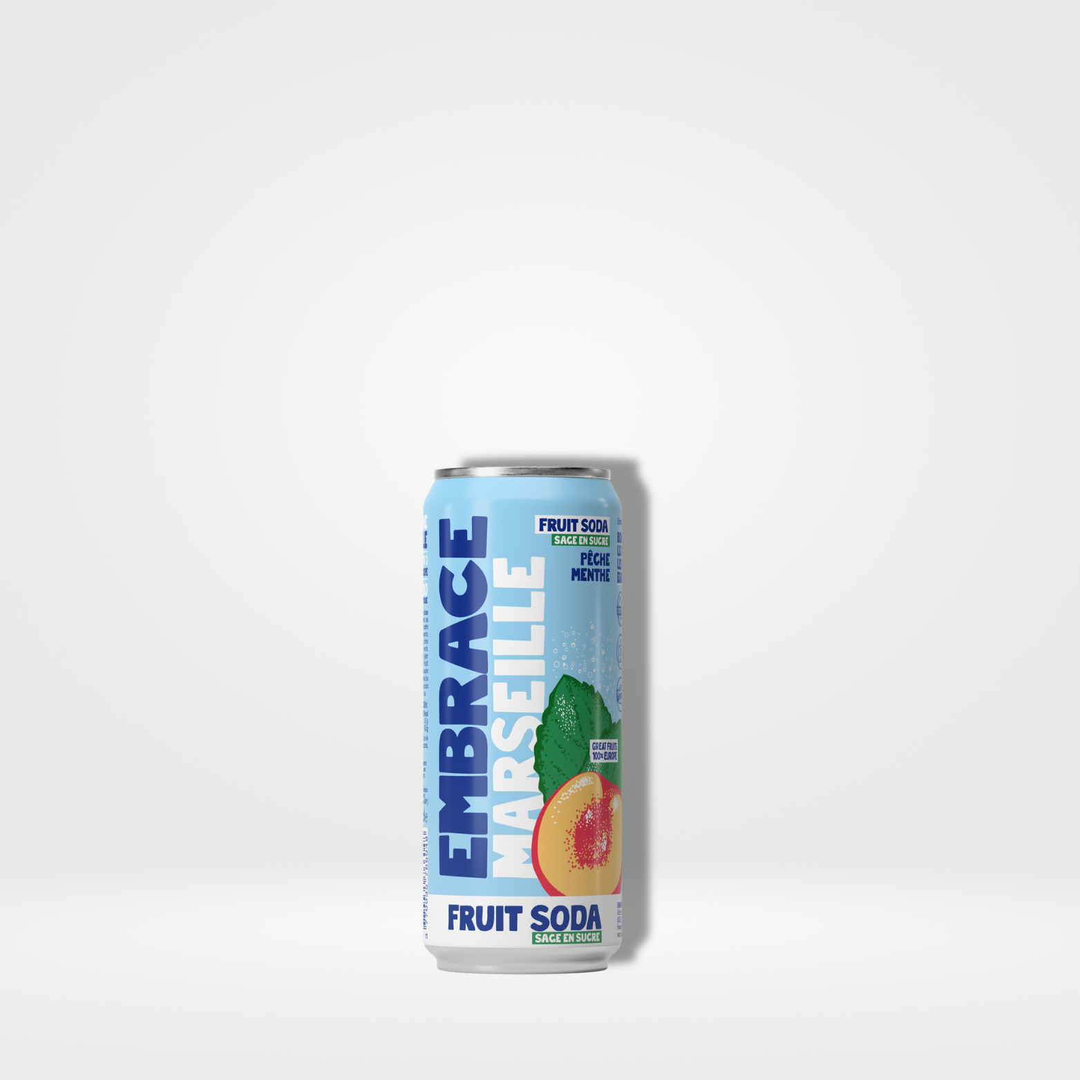 Embrace Marseille Pêche Menthe cans - 12 x 33cl