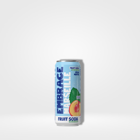 Embrace Marseille Pêche Menthe cans - 12 x 33cl