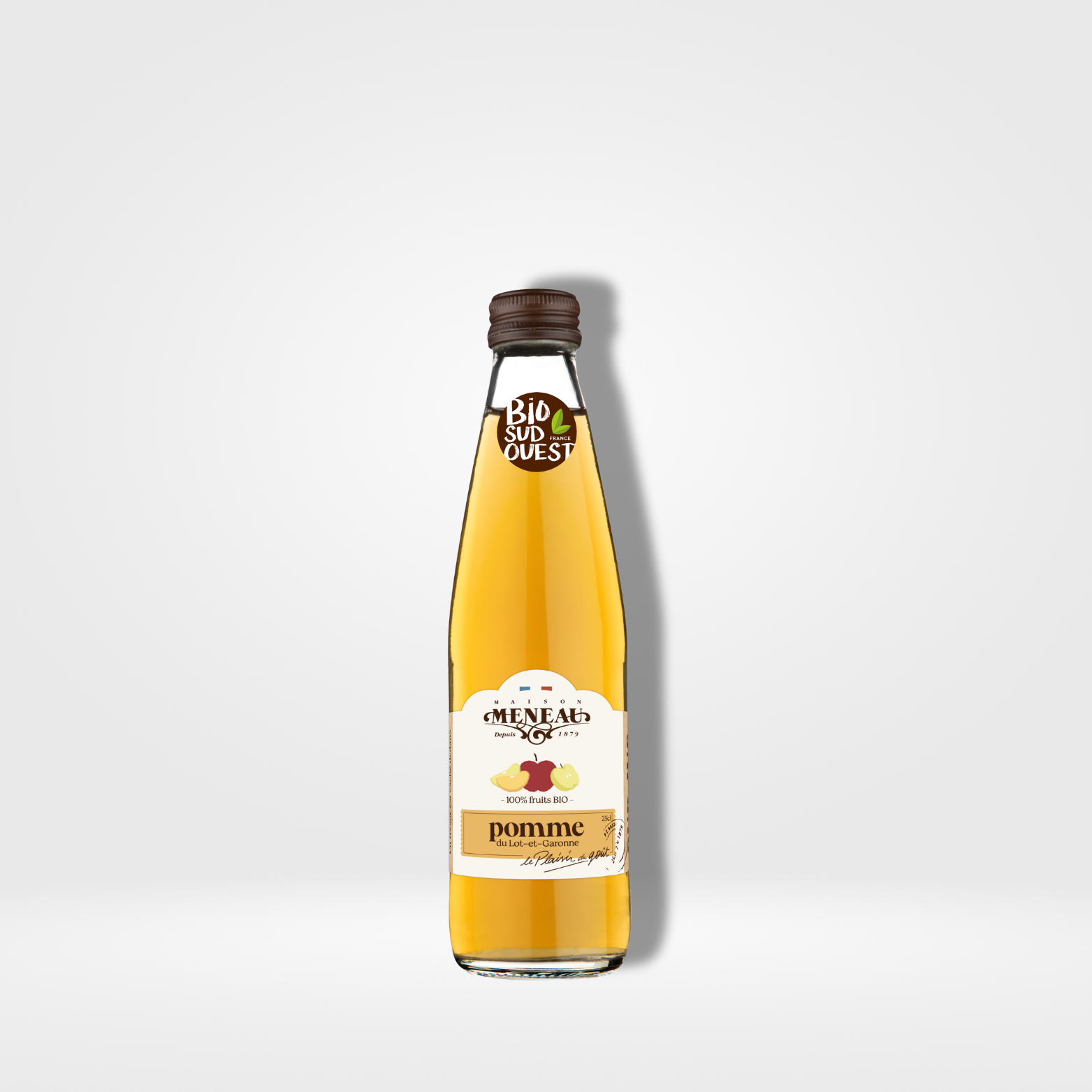 Meneau Jus de Pomme Clarifié verre - 12 x 25cl