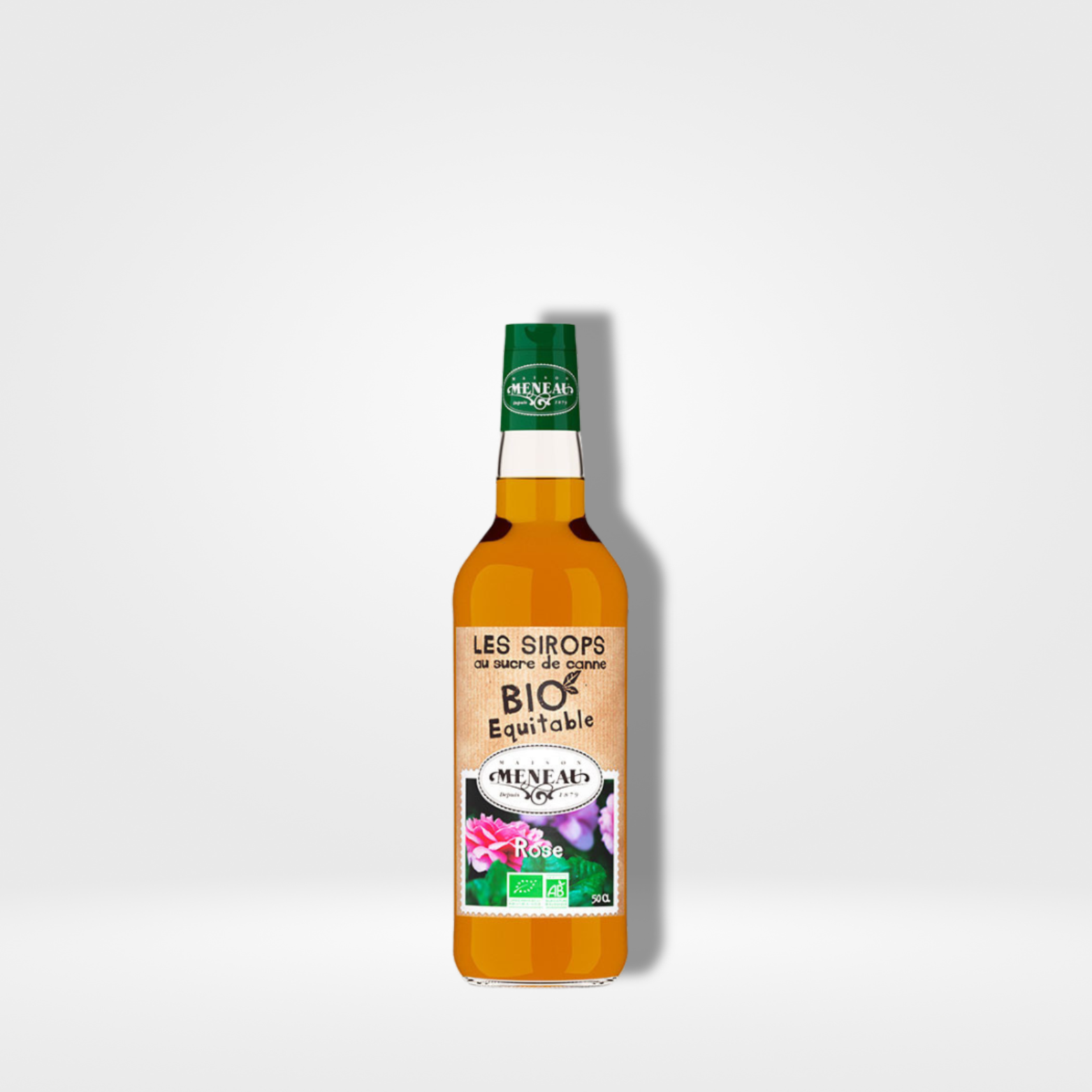 Meneau Sirop Rose Bio Verre - 1 x 50cl