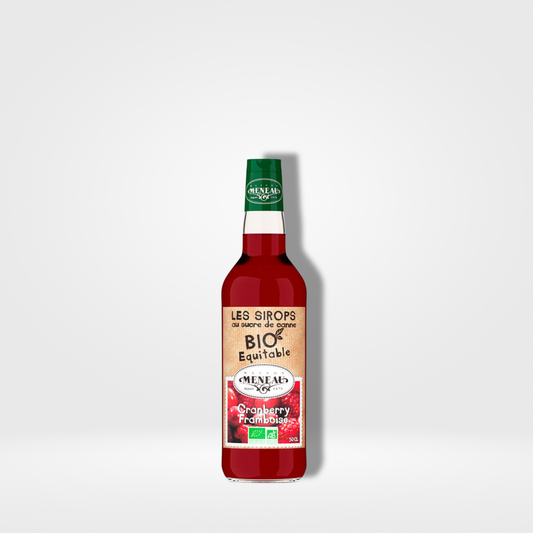 Meneau Sirop Cranberry Framboise Bio Verre - 1 x 50cl