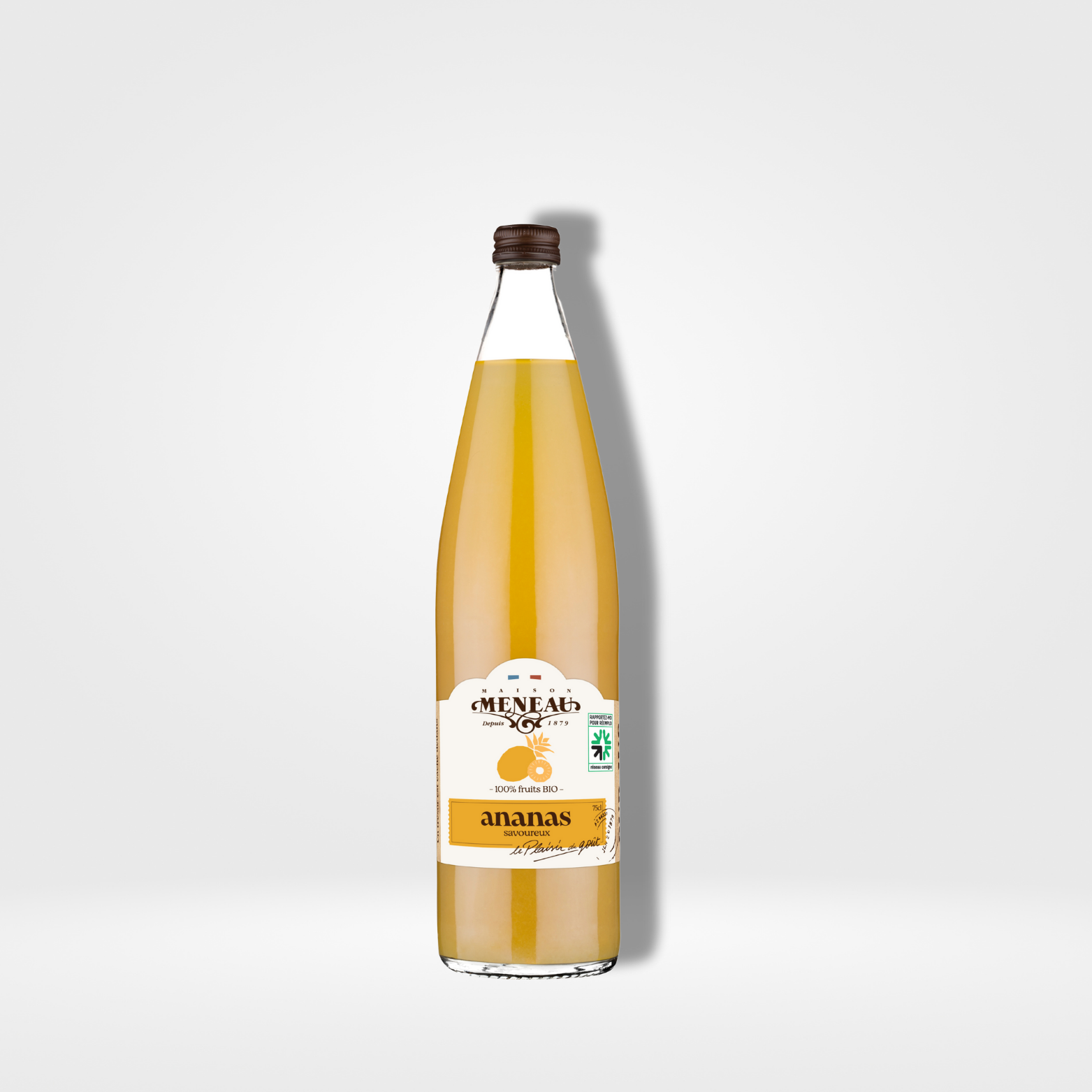 Meneau Jus Ananas verre - 6 x 75cl