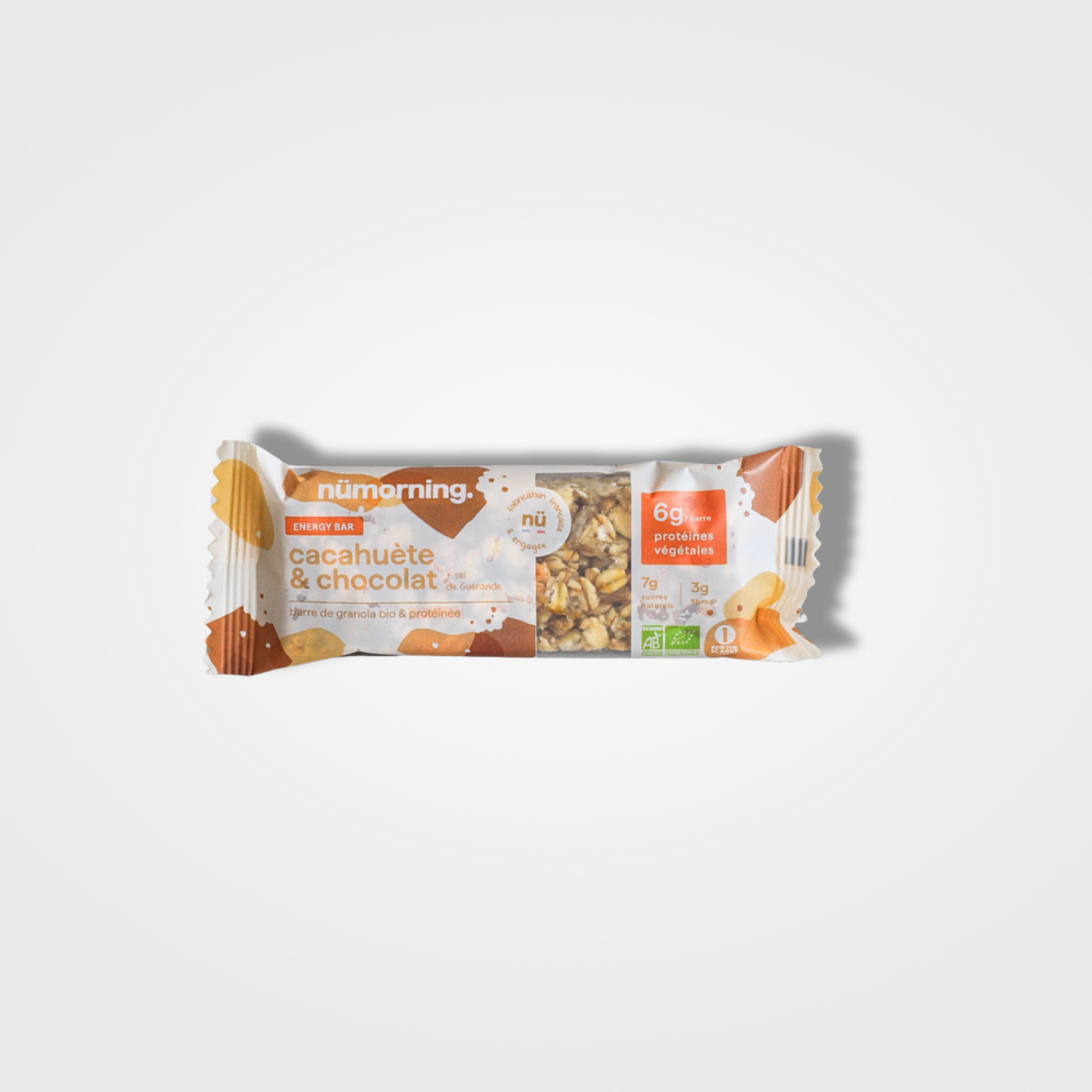 Nümorning Energy bar Cacahuète Fleur de sel & Chocolat Bio - 12 x 40g