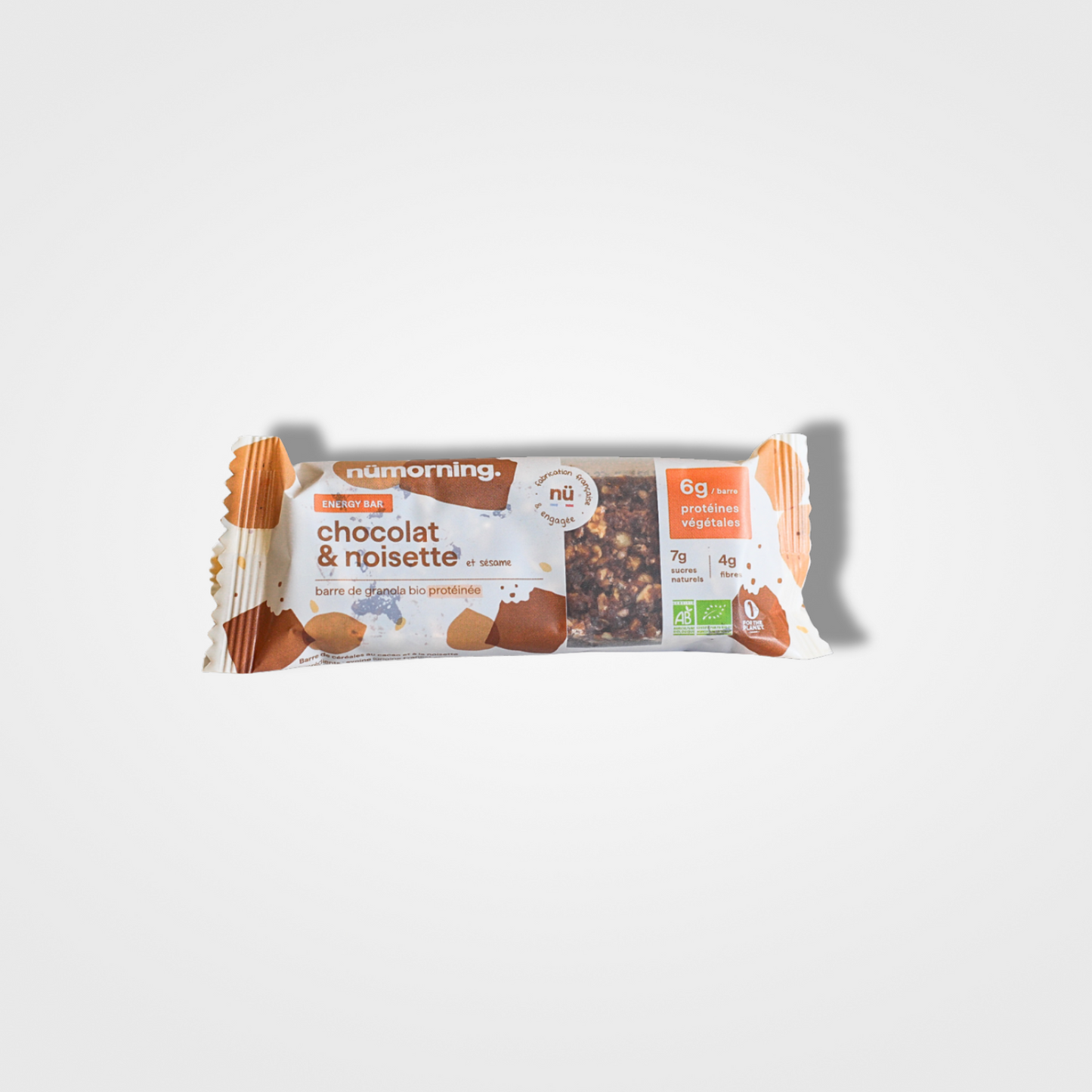 Nümorning Energy bar Noisette Chocolat Bio - 12 x 40g