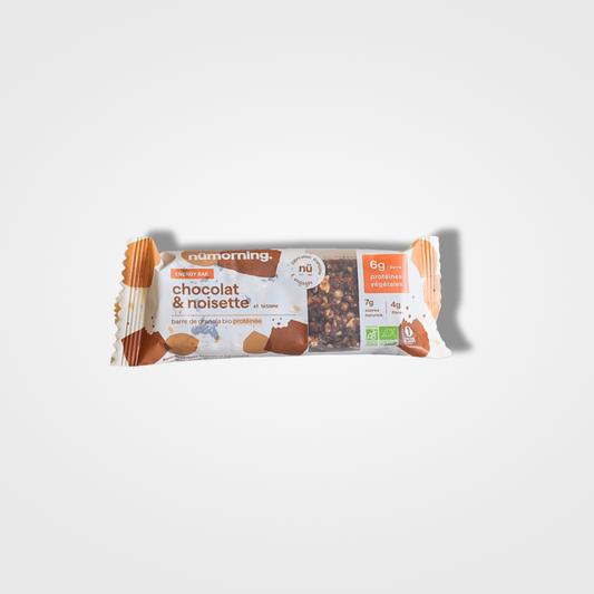 Nümorning Energy bar Noisette Chocolat Bio - 12 x 40g